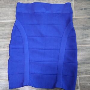bebe Vibrant Blue Pencil Skirt